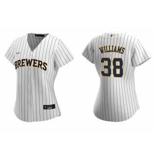 Women's Milwaukee Brewers Devin Williams White Replica Alternate Jersey