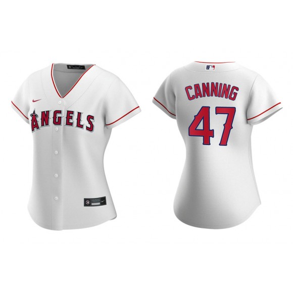 Women's Los Angeles Angels Griffin Canning White Replica Home Jersey