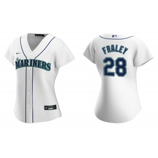Women's Seattle Mariners Jake Fraley White Replica Home Jersey