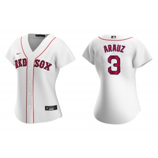 Women's Boston Red Sox Jonathan Arauz White Replica Home Jersey
