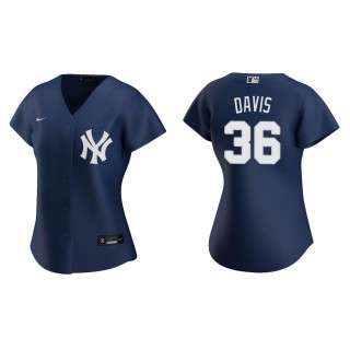 Women's New York Yankees Jonathan Davis Navy Replica Alternate Jersey
