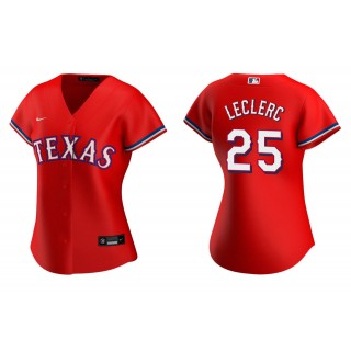 Women's Texas Rangers Jose Leclerc Red Replica Alternate Jersey