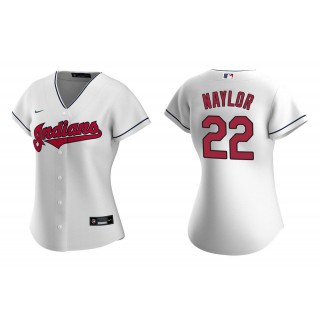 Women's Cleveland Indians Josh Naylor White Replica Home Jersey
