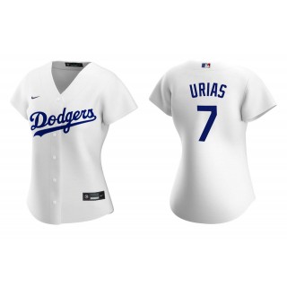 Women's Los Angeles Dodgers Julio Urias White Replica Home Jersey