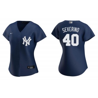 Women's New York Yankees Luis Severino Navy Replica Alternate Jersey