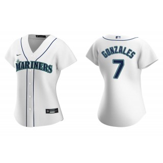 Women's Seattle Mariners Marco Gonzales White Replica Home Jersey
