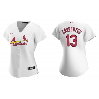 Women's St. Louis Cardinals Matt Carpenter White Replica Home Jersey