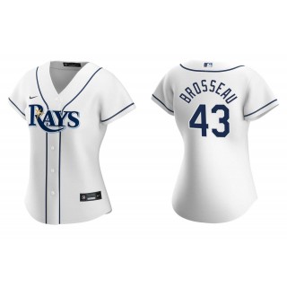 Women's Tampa Bay Rays Mike Brosseau White Replica Home Jersey