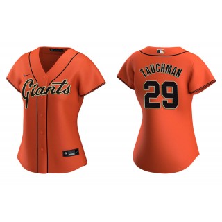 Women's San Francisco Giants Mike Tauchman Orange Replica Alternate Jersey