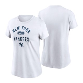 Women's New York Yankees White 2021 Field of Dreams Iowa Tee
