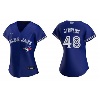 Women's Toronto Blue Jays Ross Stripling Royal Replica Alternate Jersey