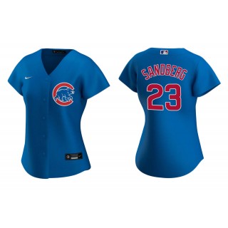 Women's Chicago Cubs Ryne Sandberg Royal Replica Alternate Jersey