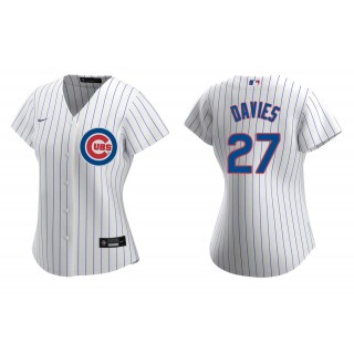 Women's Chicago Cubs Zach Davies White Replica Home Jersey