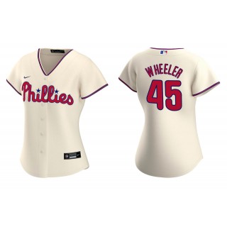 Women's Philadelphia Phillies Zack Wheeler Cream Replica Alternate Jersey