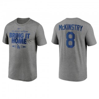 Zach McKinstry Los Angeles Dodgers Gray 2021 Postseason Proving Grounds T-Shirt