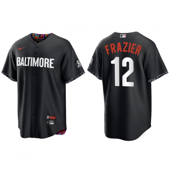 Adam Frazier Baltimore Orioles Black 2023 City Connect Replica Jersey
