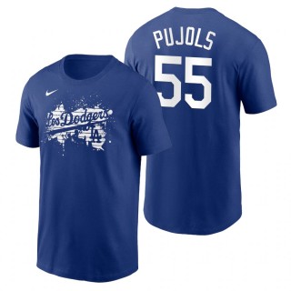 Los Angeles Dodgers Albert Pujols Royal 2021 City Connect Graphic T-Shirt