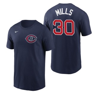 Men's Chicago Cubs Alec Mills Navy 2022 Field of Dreams T-Shirt