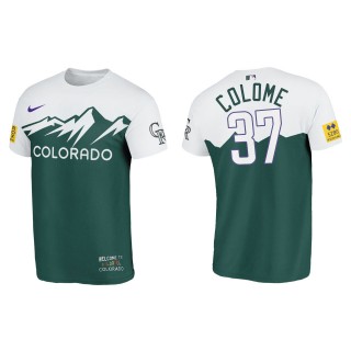 Alex Colome Colorado Rockies Green 2022 City Connect T-Shirt