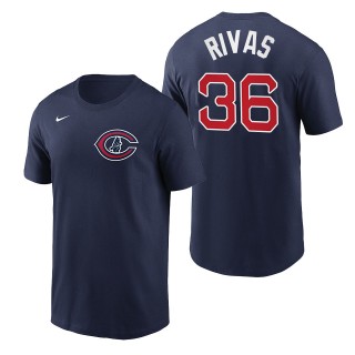Men's Chicago Cubs Alfonso Rivas Navy 2022 Field of Dreams T-Shirt