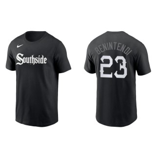 Andrew Benintendi Chicago White Sox Nike Black City Connect Wordmark T-Shirt
