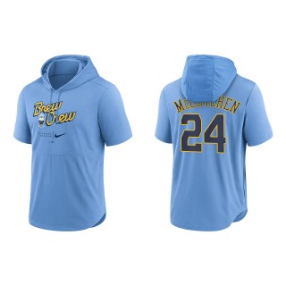 Andrew McCutchen Brewers Powder Blue 2022 City Connect Short Sleeve Pullover Hoodie