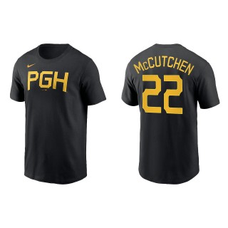 Andrew McCutchen Pittsburgh Pirates Black City Connect Wordmark T-Shirt