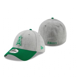 Angels Gray Green 2021 St. Patrick's Day Change Up Redux 39THIRTY Hat