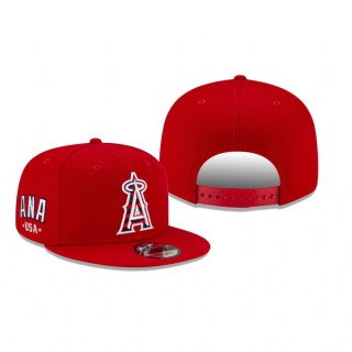 Los Angeles Angels Red 4th of July 9FIFTY Adjustable Hat