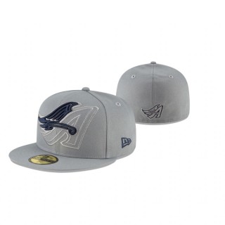 Angels Gray Alternate Logo Elements 59FIFTY Fitted Hat