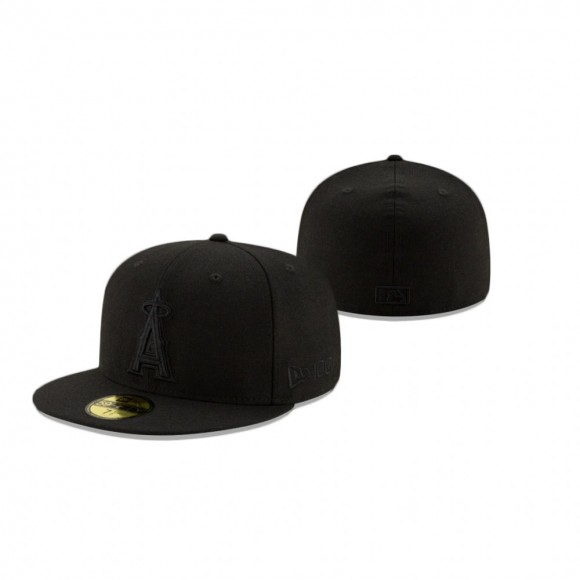 Angels Black Wool 59Fifty Fitted Hat