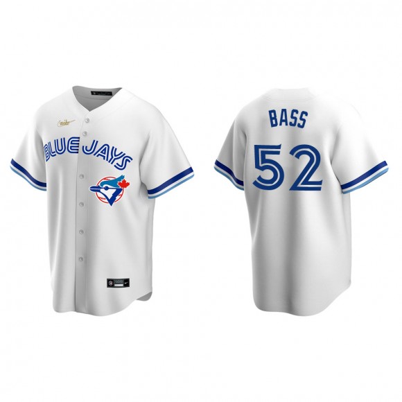 Men's Toronto Blue Jays Anthony Bass White Cooperstown Collection Home Jersey