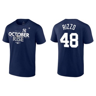 Anthony Rizzo New York Yankees Navy 2022 Postseason Locker Room T-Shirt