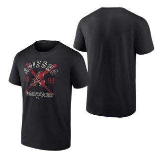 Men's Arizona Diamondbacks Black Second Wind T-Shirt