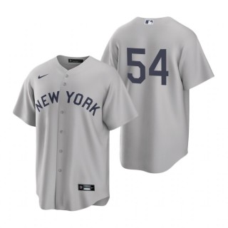 New York Yankees Aroldis Chapman Nike Gray 2021 Field of Dreams Replica Jersey