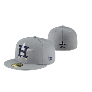 Astros Gray Alternate Logo Elements 59FIFTY Fitted Hat