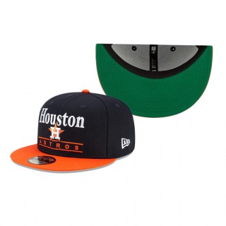 Houston Astros Navy Two Tone Retro 9FIFTY Snapback Hat