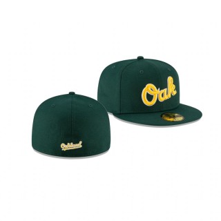 Athletics Green Ligature 59FIFTY Fitted Hat