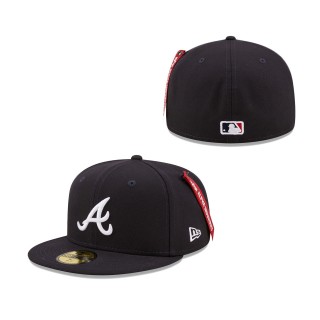Atlanta Braves x Alpha Industries 59FIFTY Fitted Hat Navy
