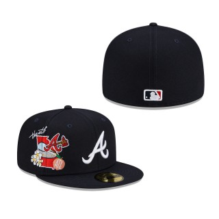 Atlanta Braves City Cluster 59FIFTY Fitted Hat Navy