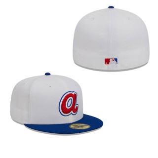 Atlanta Braves White Optic 59FIFTY Fitted Cap