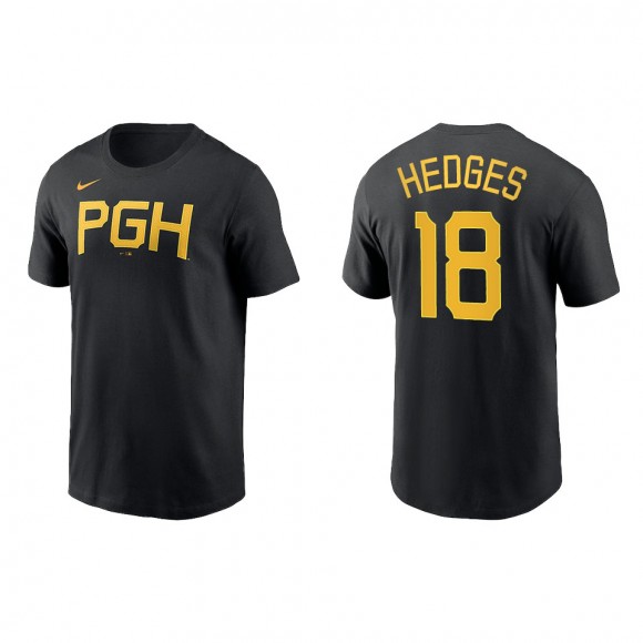 Austin Hedges Pittsburgh Pirates Black City Connect Wordmark T-Shirt