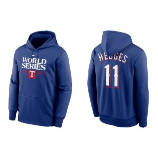 Austin Hedges Texas Rangers Royal 2023 World Series Hoodie