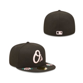 Baltimore Orioles Double Roses 59FIFTY Fitted Hat