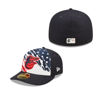 Men's Baltimore Orioles Navy 2022 4th of July Independence Day Low Profile 59FIFTY Fitted Hat