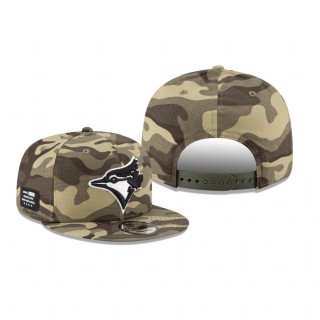Toronto Blue Jays Camo 2021 Armed Forces Day 9FIFTY Adjustable Hat