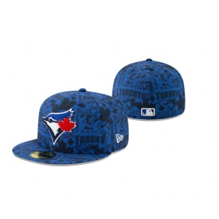 Blue Jays Royal Sketched 59Fifty Fitted Hat