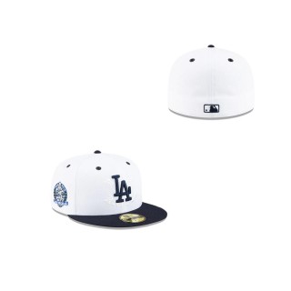 Born X Raised Los Angeles Dodgers White 59FIFTY Fitted Hat