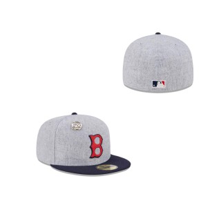 Boston Red Sox 70th Anniversary Gray 59FIFTY Fitted Hat