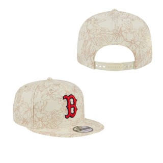 Boston Red Sox Cream Spring Training Leaf 9FIFTY Snapback Hat